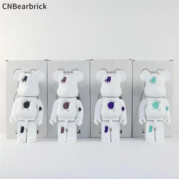 

new bearbrick corrosion crystal violence building block bear 400% erosion trend decoration toy doll hand decoration 28cm265t2874