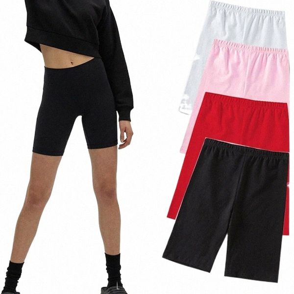 

women's leggings women's leggings female summer safety pants seamless 4 colors waist panties anti fashion women a2dm#, Black