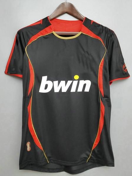 

kaka 90 91 retro home shirts 96 97 gullit soccer jersey 02 03 04 maldini van basten football ronaldo inzaghi ac 06 07 milan 09 10 shevchenko, Black;yellow