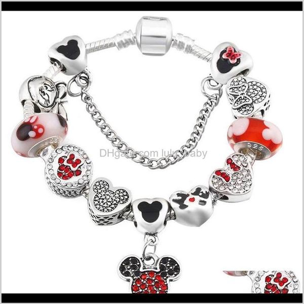 

ins fashion luxury designer bow cartoon diy sparkling diamond crystal european beads charms bracelet for woman girls christmas 3oq7b c 2009, Golden;silver