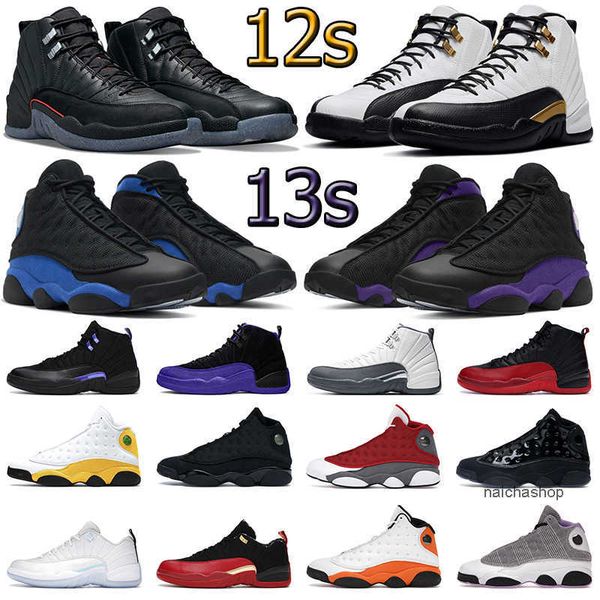 

shoes ale men basketball shoes 12s dark concord royalty taxi playoffs 13s red flint black cat houndstooth court purple og designer shoes