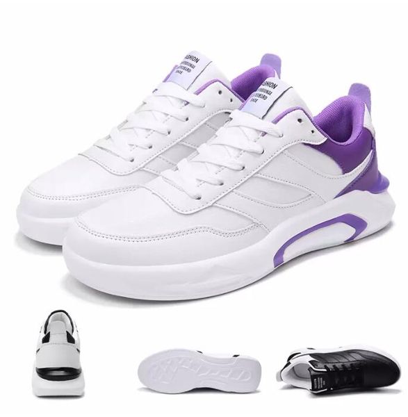 

new designer mens casual chaussures skateboarding leather shoes black white purple red men trainer platform sneaker eur39-44 made in china