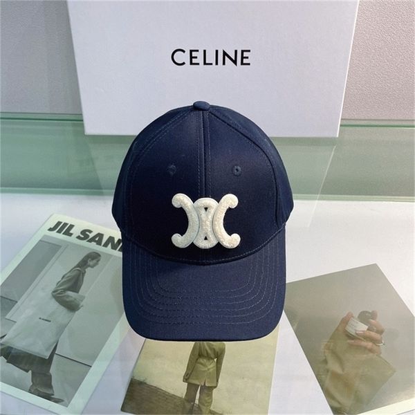

studio designer ball celins caps highend custom 2022 hat versatile casual foreign style baseball cap duck tongue cap tcpk, Blue;gray