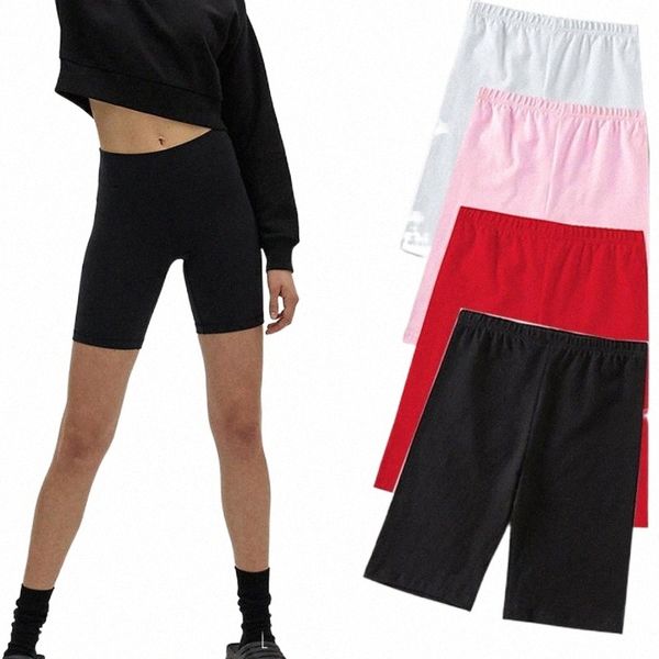 

women's leggings women's leggings female summer safety pants seamless 4 colors waist panties anti fashion women f74g#, Black