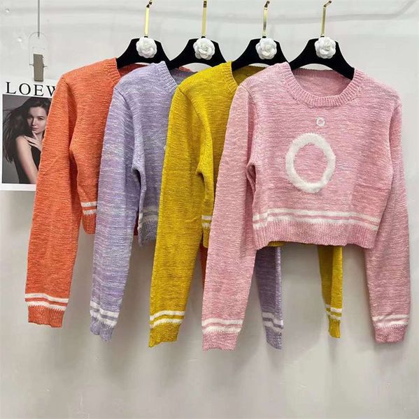 

women's autumn sweaters outwear all embroidered cardigan female long sleeve jumper round neck sweater jacket candy colors, White;black