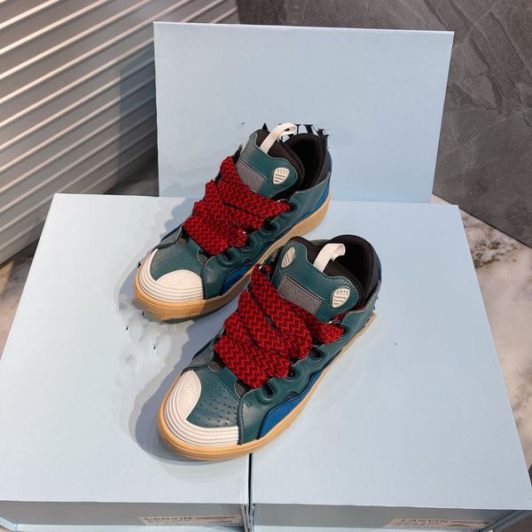 

the new round-headed lace-up casual shoes sneakers fashion flowers leather patchwork low-0523, Black