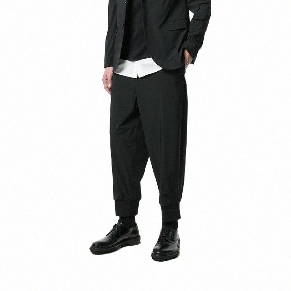 

men's pants men's pants 27-44 2021 clothing hair stylist fashion street foot thread loose casual harem plus size singer costumes1, Black