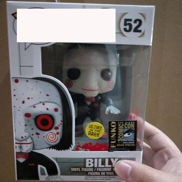 

funko pop figures chainsaw cry saw billy hand office aberdeen model ornament billy sdcc limited luminous edition318s