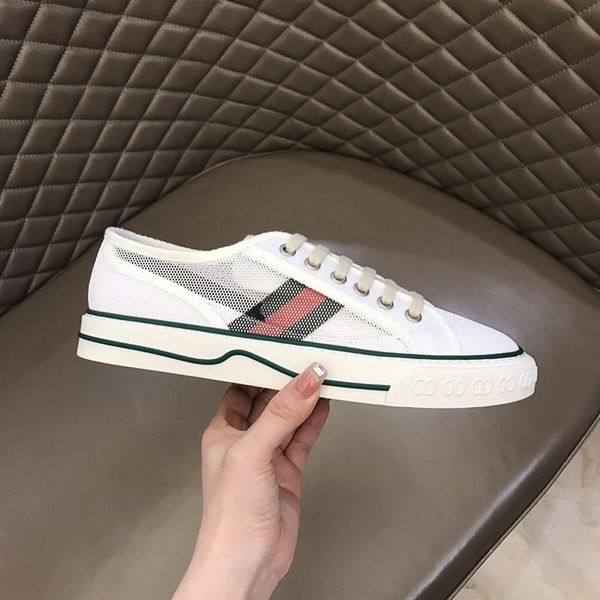 

2021ss selling luxury designer men women sneaker leisure shoes low real leather sneakers ace stripes shoe walking sports trainers 287h, Black