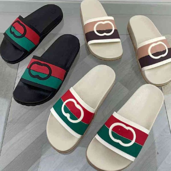 

luxury sandals women shoes designers flats mules pumps slides summer feather pu slippers peep toe lady plus size h78c, Black