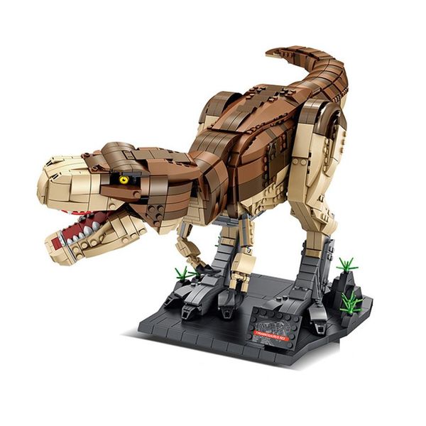 

forest tyrannosaurus rex t-rex dinosaur model kits king tyrant lizard action figure toy building blocks bricks282h