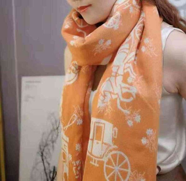 

design 2021 new fashion imitation cashmere shawl korean group women's warm tourism long scarf in autumn and, Blue;gray