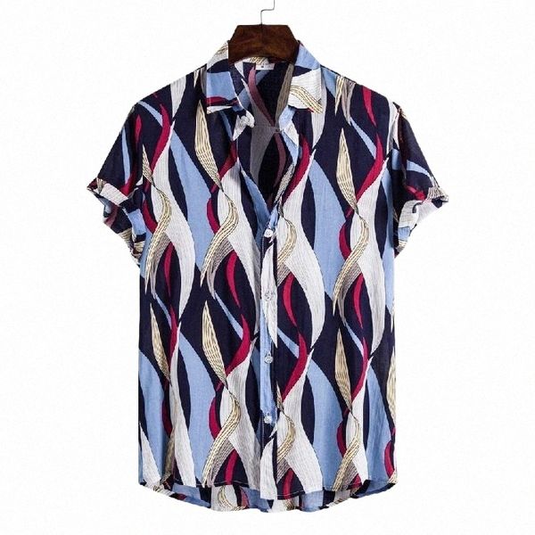 

men's casual shirts men's casual shirts 2021 summer men bright stripes fashion hawaiian printed short-sleeve beach holiday streetw, White;black