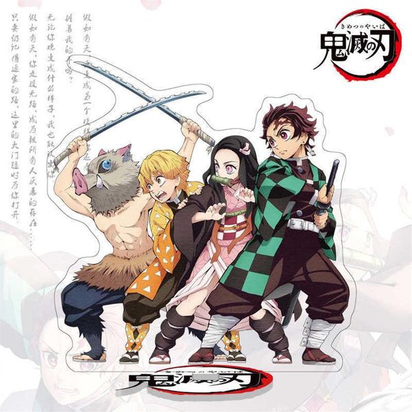 

demon slayer kimetsu no yaiba acrylic stand model toys nezuko zenitsu anime figure decoration action figure diy collectible toy q0622268r