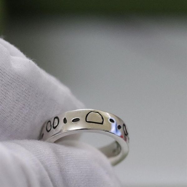 

titanium steel imitation platinum 925 sterling silver skull ring men's and women's couple luxury designer does not fade jewel253l