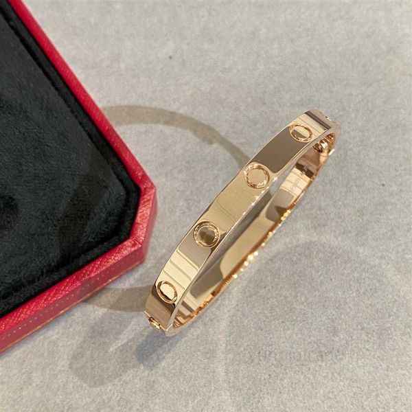 

brand bracelet kajia love narrow version wide sky star v gold smooth four diamond bracelet cnc electroplating 18k2617, Black