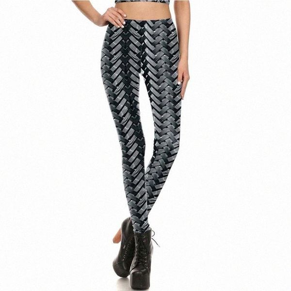 

women's leggings women's leggings women fashion weave texture casual workout tight pants skinny elastic fitness female printed tro, Black