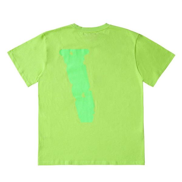 

designer fashion summer flat 100% katoen streetwear men women t shirt usa short mouw brand hip hop tshirt fluorescerend green254m, White;black