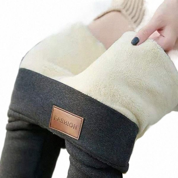 

women's leggings women's leggings winter warm women velvet hight waist solid color streetwear long pants stretchy casual comfortab, Black