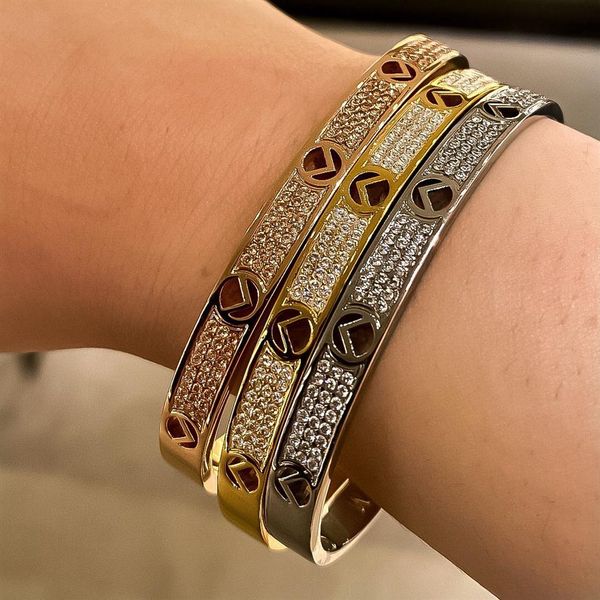 

titanium steel gold charm screw nail bracelet cuff bangle pulsera armband for mens and women wedding couples lovers gift jewelry nrj272j, White