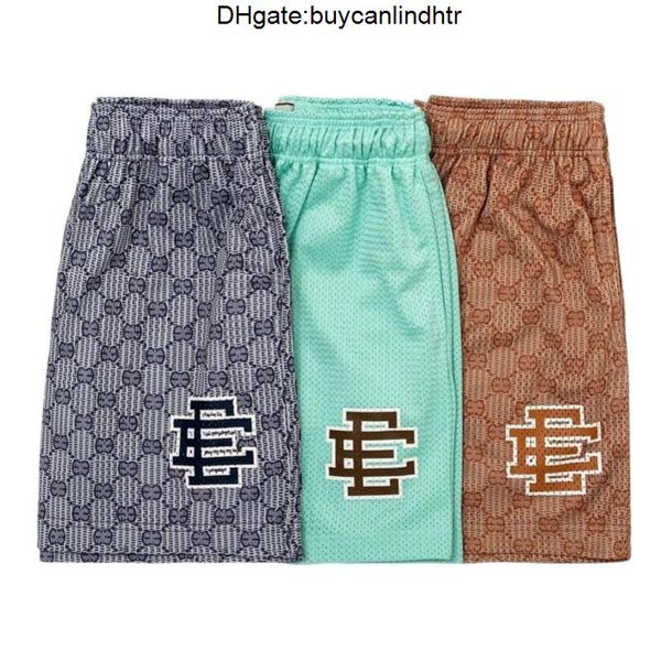 

fashion brand eric emanuel men's shorts ee summer luxury basic short designers newyork city skyline loose fitness beach breathable wome, White;black