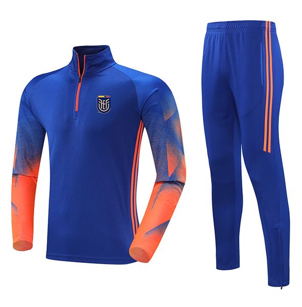 

ecuador national football team men's tracksuit polyester leisure jacket soccer jersey training gym suit outdoor sportswear jogging wear, Gray