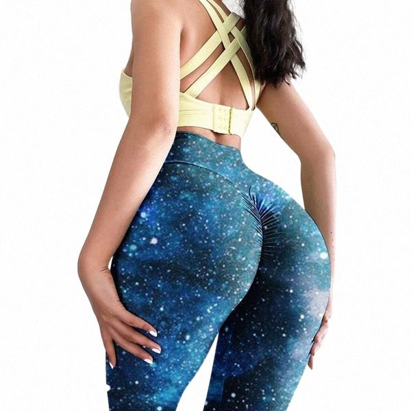 

women's leggings women's leggings shiny tie dye print high waist push up women strethcy fitness seamless sweatpants sport gym work, Black