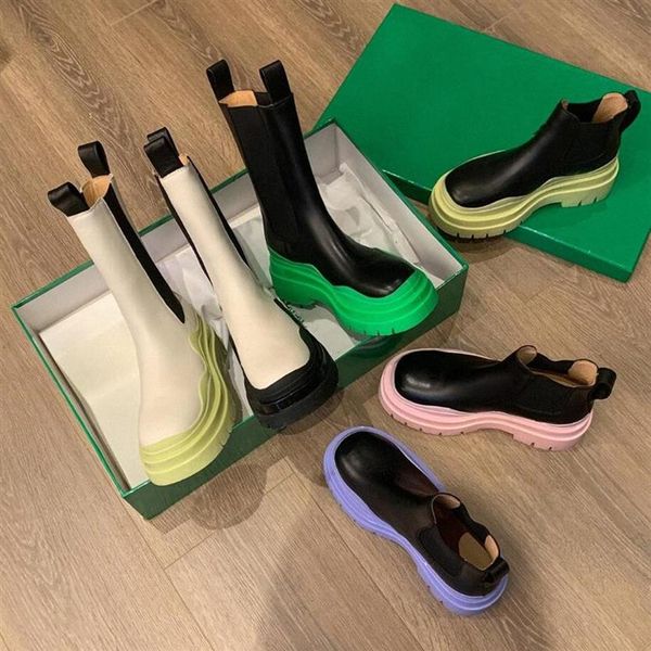 

fashion women botega boots martin high leather real shoes ankle boot luxury rubber outsole elastic webbing crystal outdoor designe284i311q, Black