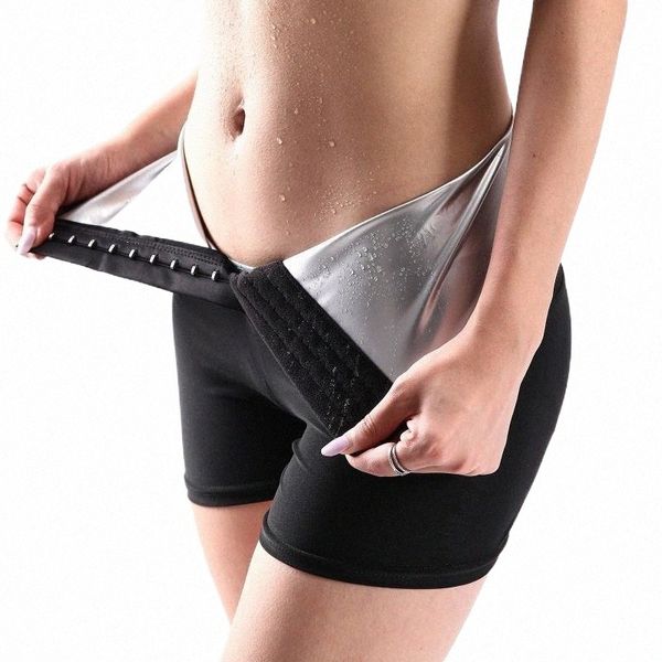

women's leggings women's leggings 40# fitness women seamless sweating elastic waist trainer tummy control legging short pants legg, Black