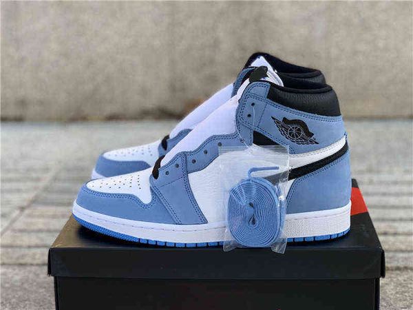 

Dress Shoes Authentic Jumpman 1 High OG University Blue 1S Dark Mocha Trophy Room Union Men Women Outdoor Shoes Sports Sneakers With Box, 123