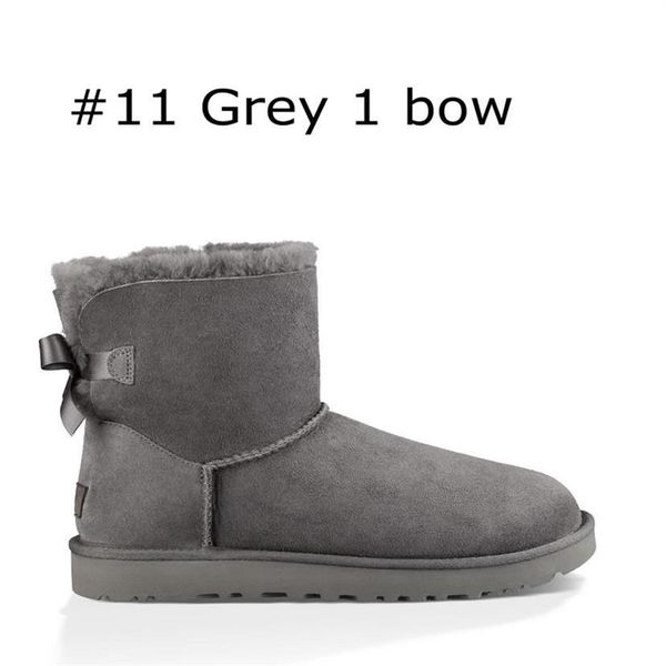 

- designer australia women classic snow boots ankle short bow fur boot for winter black chestnut fashion women shoes size 2772218z