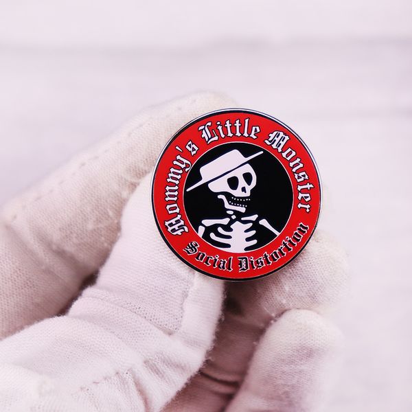 

other fashion accessories heavy metal hard rock music enamel pin skeleton badge backpack decoration jewelry, Silver