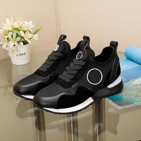 

2023 womens boots casual sports shoes travel fashion women lace-up sneaker leather cloth gym trainers flat designer shoe platform lady sneak, Black