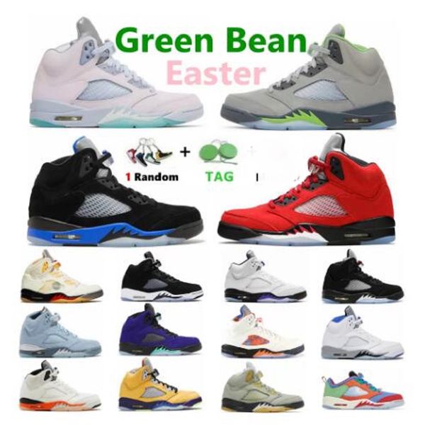 

with box 5s concord men basketball shoes 5 green bean racer blue bird raging red jade horizon oreo fire metallic alternate bel oregon mens t