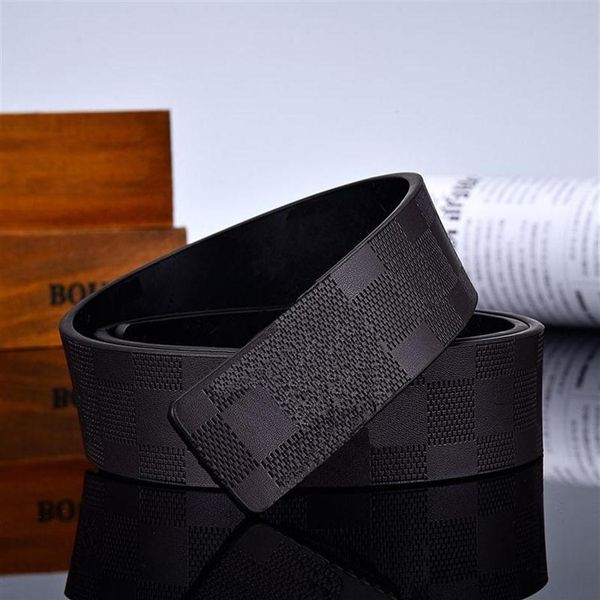 

fashion designer mens belts with alloy gold silver black v buckle leather belt for men genuine leathers waistband282u199k, Black;brown