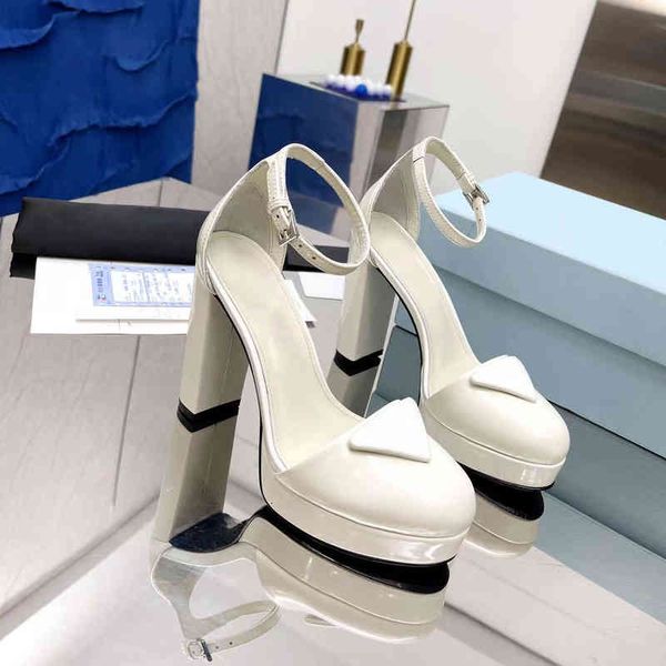 

heels sandals women's summer leather chunky shallow high t7ss, Black