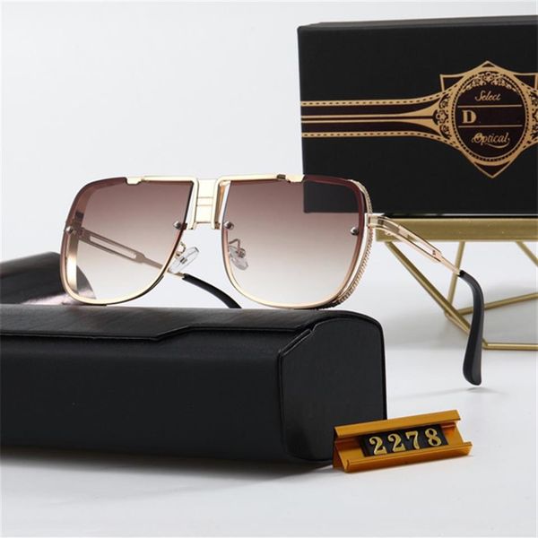 

designer ship fashion evidence sunglasses retro vintage men designer shiny gold frame laser women with package257b, White;black