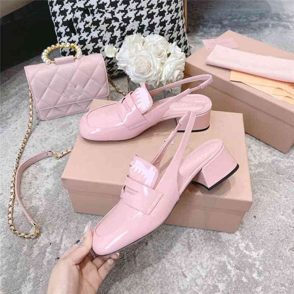 

sandals high version spring and summer mi miao baotou round head back hollow thick heel sandals princess mary jane shoes, Black