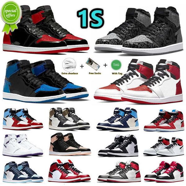

boots 1 rebellionaire 1s mens basketball shoes heritage sneakers bred patent royal fragment university blue hype royal dark mocha shadow men, Black