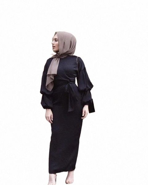 

ethnic clothing elegant muslim abaya maxi dress nida cardigan puff sleeve long robe gowns jubah kimono ramadan islamic kaftan worship servic, Red
