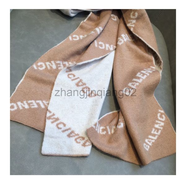 

designer cashmere head balanciagas scarf for woman mens autumn winter new shawl european american knitted cashmere scarves warmth balenciga, Blue;gray