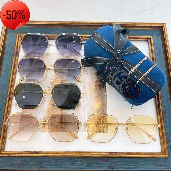 

designer sunglasses g family's new same high face value ins sunglass women's gg1089s versatile fashion sunglass, White;black