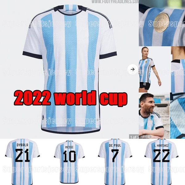 

2022 argentina #10 messis soccer jersey 2022 world cup home lo celso de paul aguero di maria shirt away .martinez tagliafico kun aguero nat, Black;yellow