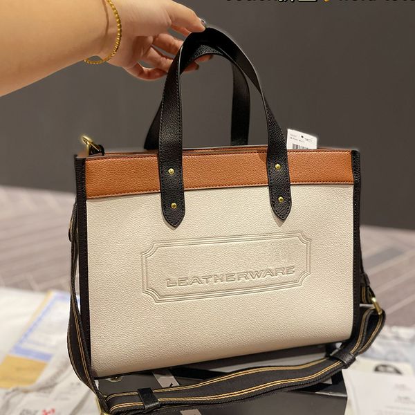 

designer women field casual shopping tote bag luxurys designers bags new-york badge patchwork canvas shoulder handbags lady leather crossbod