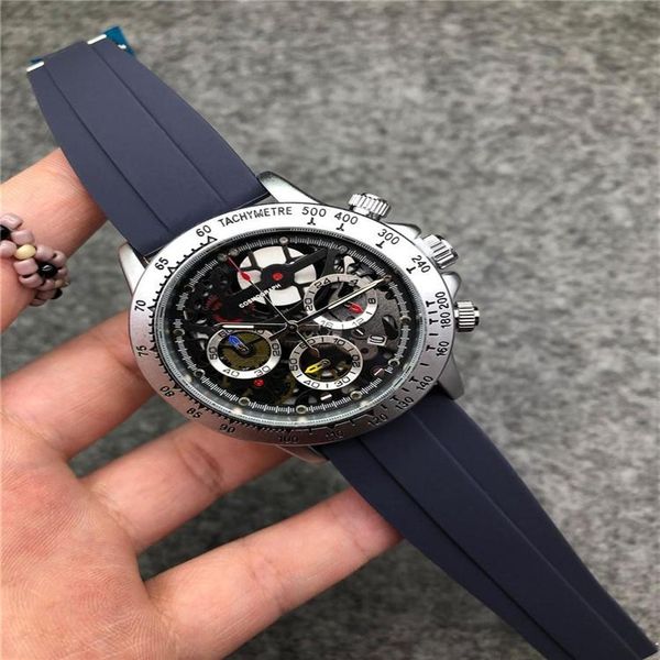 

8 style brand swiss 1000 miglia chronograph mens quartz sport watch rubber strap mans luxury stainless wristwatch men 2022270l, Slivery;brown