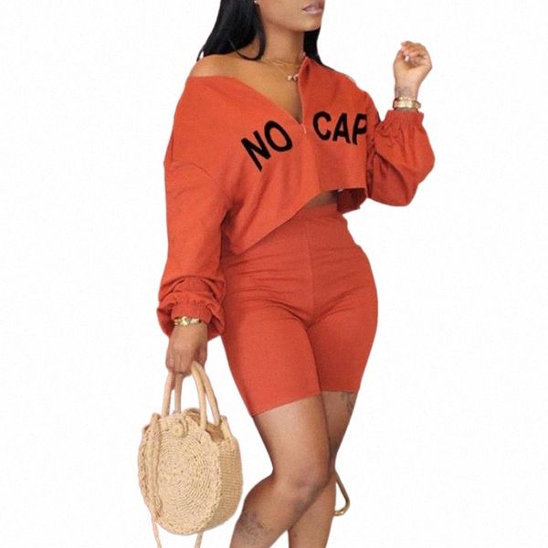 

women's tracksuits ly fashion women letter print zipper long sleeves casual shorts outfits do99 women's tracksuits v95t#, Gray