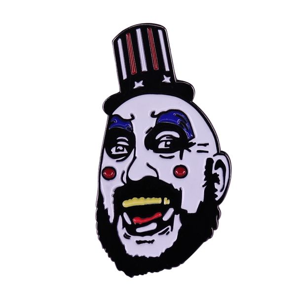 

other fashion accessories captain spaulding lapel pin devil's rejects house of 1000 corpses horror badge, Silver