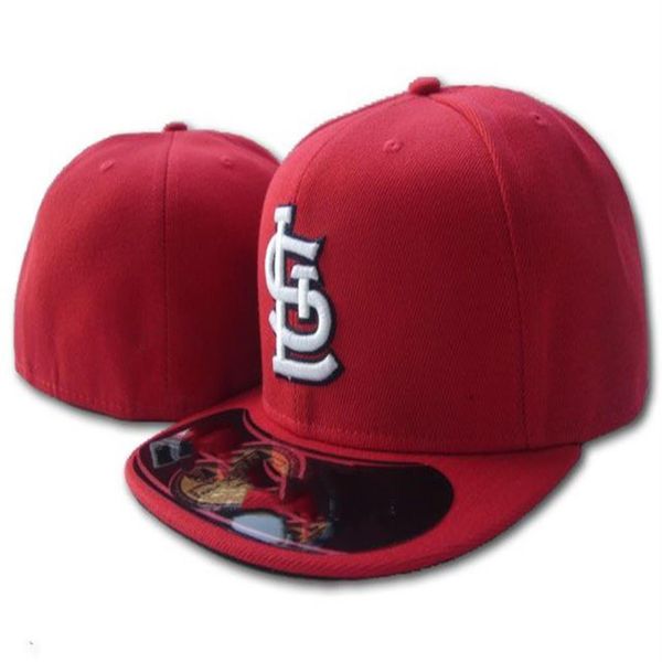 

2021 men's team baseball full closed caps red color white slc letter gorras bones men women casual outdoor sport flat fitted hats282c, Blue;gray