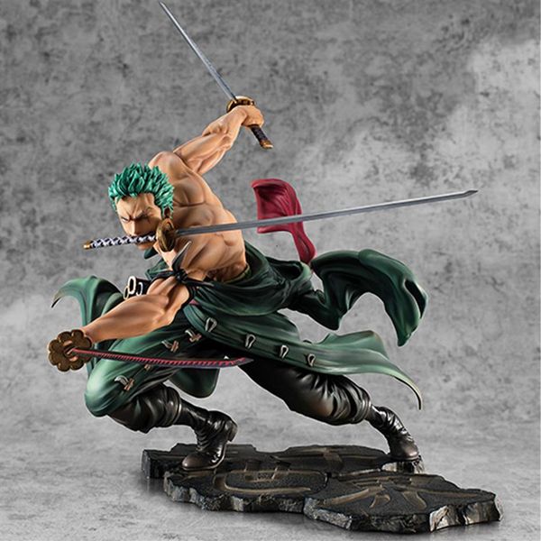 

anime one piece 18cm roronoa zoro sa-maximum ver pvc action figure collection model toys t191202218d