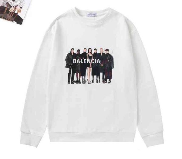 

mens designer hoodie fabric fashion luxury letter print hooded jacket casual men's sweatshirt balanciagas, Black